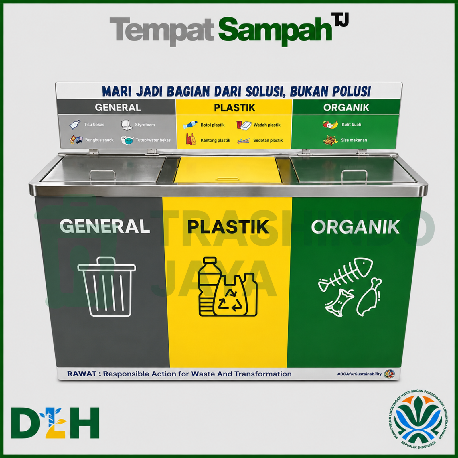 Tempat Sampah 3in1 Display Tempat Sampah 3in1 Display